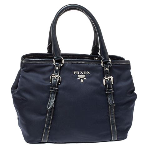 prada handbag navy blue|blue prada nylon bag.